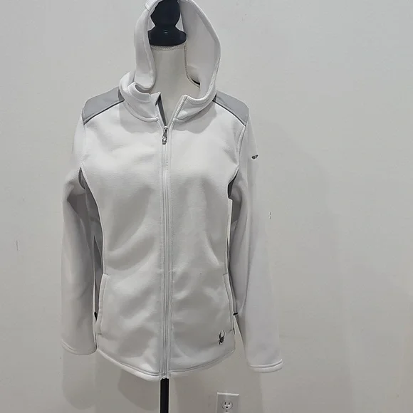 Spyder Women's Layna Full Zip Jacket In White Size XL - Picture 4 of 14